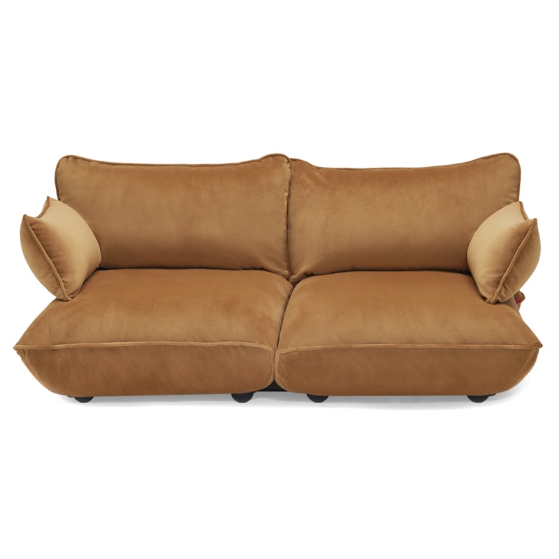 Sumo 3-Seter Sofa Fløyel, Almond