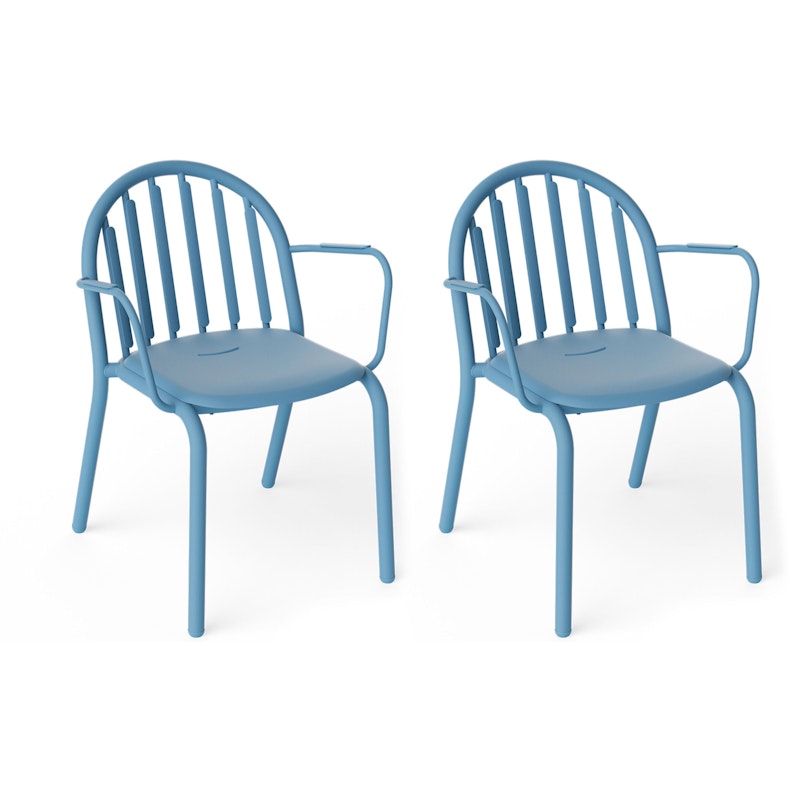 Fred's Lenestol 2-pk, Wave Blue