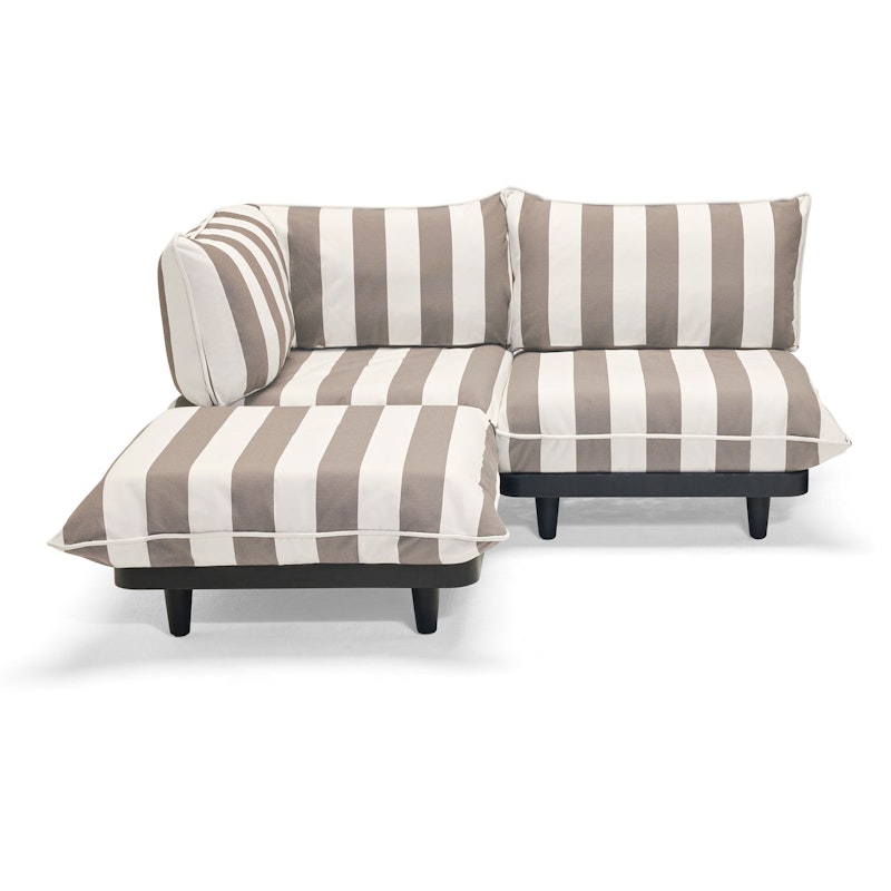 Paletti Modulsofa 2-seters Med Sjeselong, Stripe Cacao (Left)