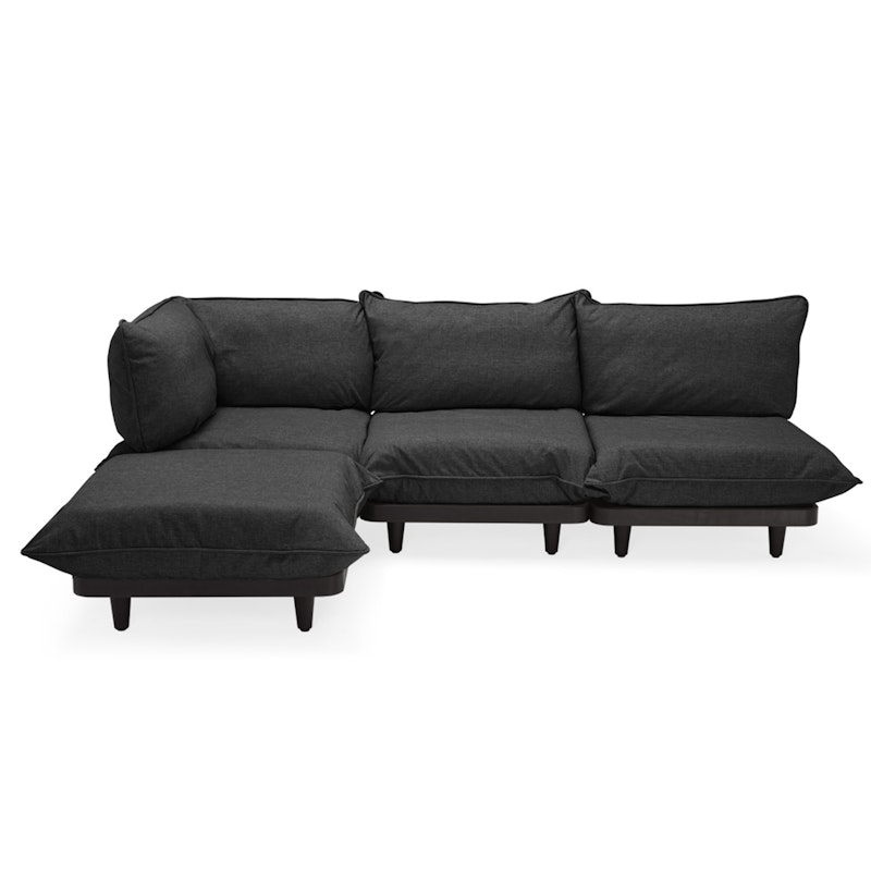 Paletti Modulsofa 3-seters med Sjeselong, Thunder Grey