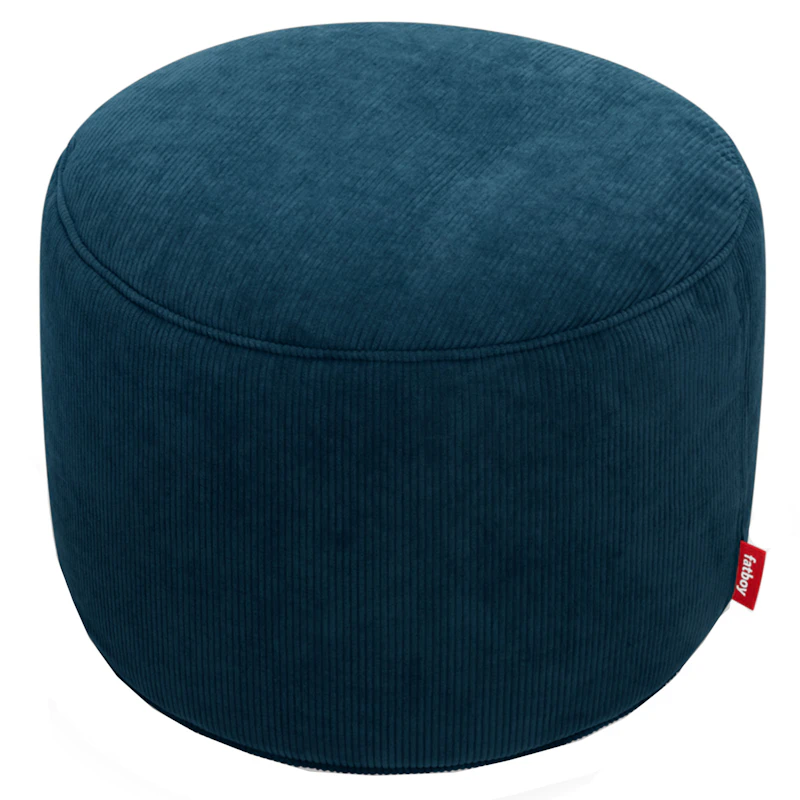 Recycled Point Cord Puff Ø50 cm, Deep Blue