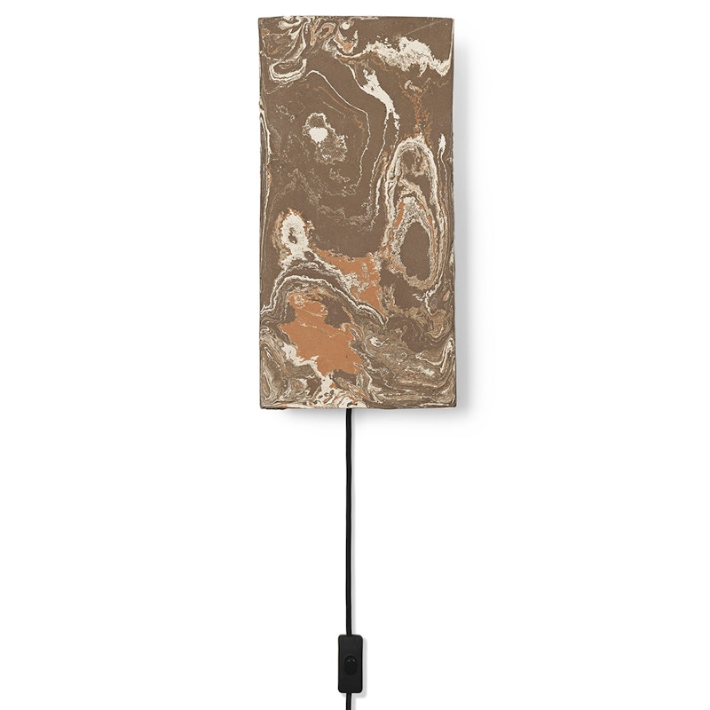 Argilla Rectangular Vegglampe, Marble Mocha