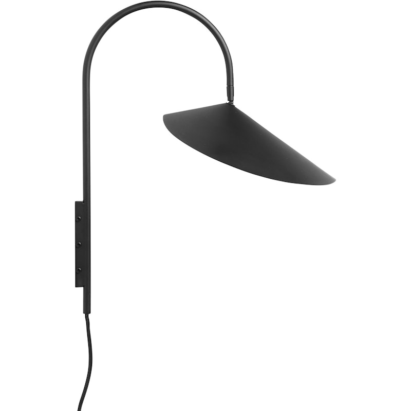 Arum Swivel Vegglampe, Svart