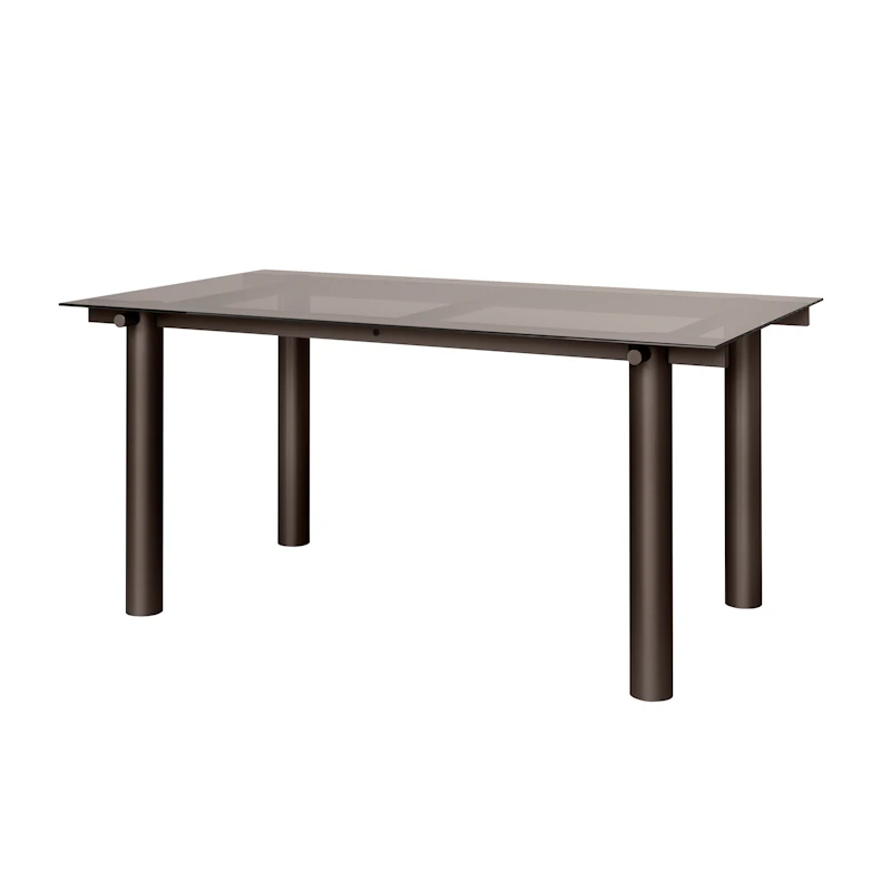 Atura Spisebord 160x90 cm, Tinded Glass / Dark Chocolate