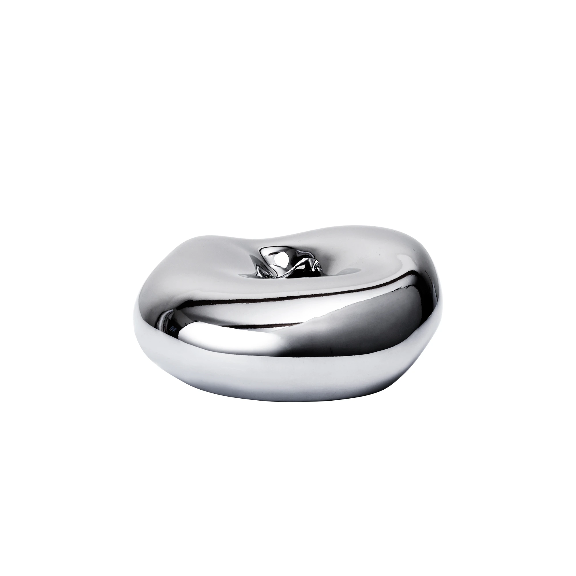 Ferm Living Bellure Lysestake S&oslash;lv - Lysestaker Electroplated Porcelain Silver - 1104273898