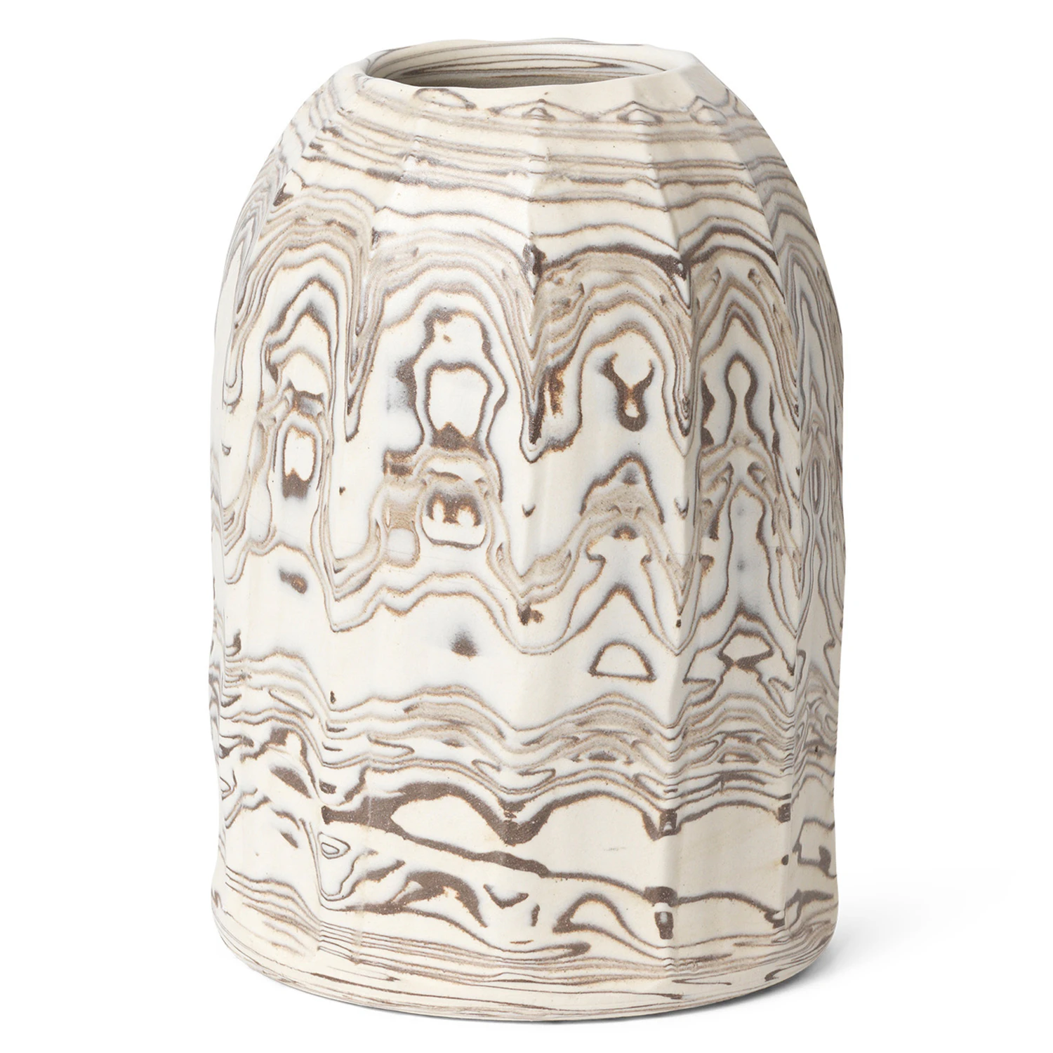 Ferm Living Blend Vase Naturlig 20 Cm -  Vaser Stengods Natural - 1104268179