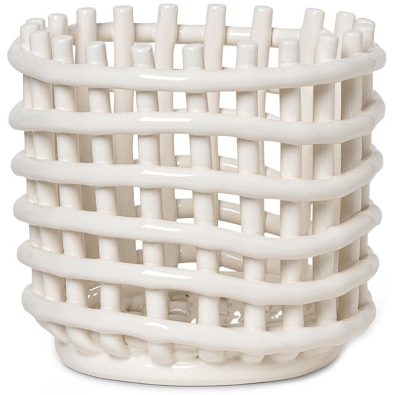 Ceramic Kurv Off-white, 14,5 cm