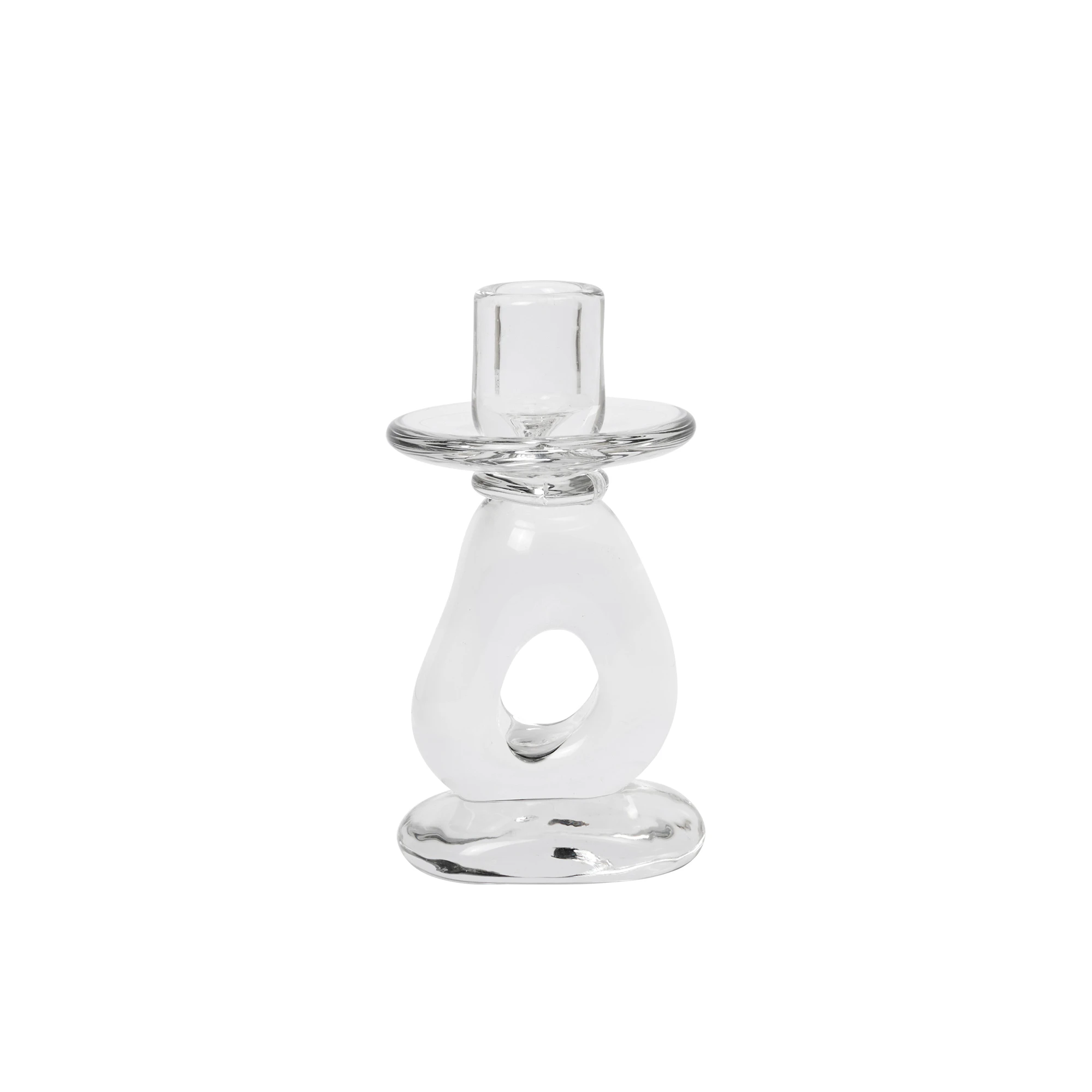 Ferm Living Damo Lysestake - Lysestaker Munnbl&aring;st Glass Klar - 1104274408