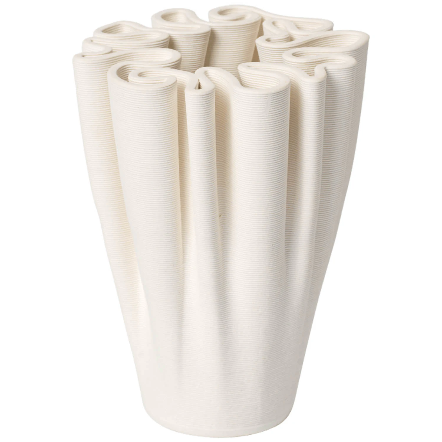 Ferm Living Dedali Vase H11 Cm  -  Vaser Stengods Off-White - 1104271034