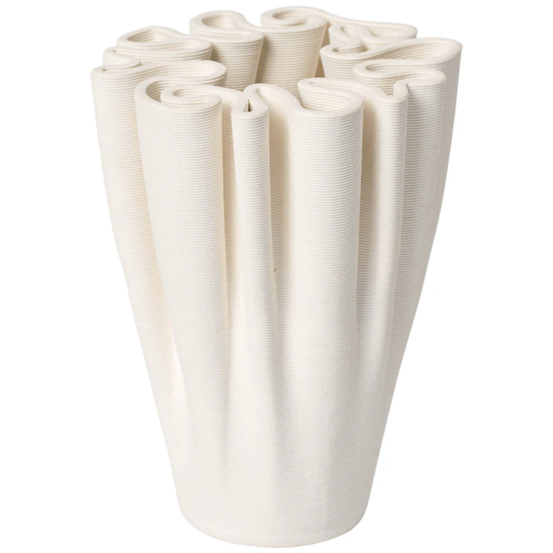 Dedali Vase H11 cm, Off-white