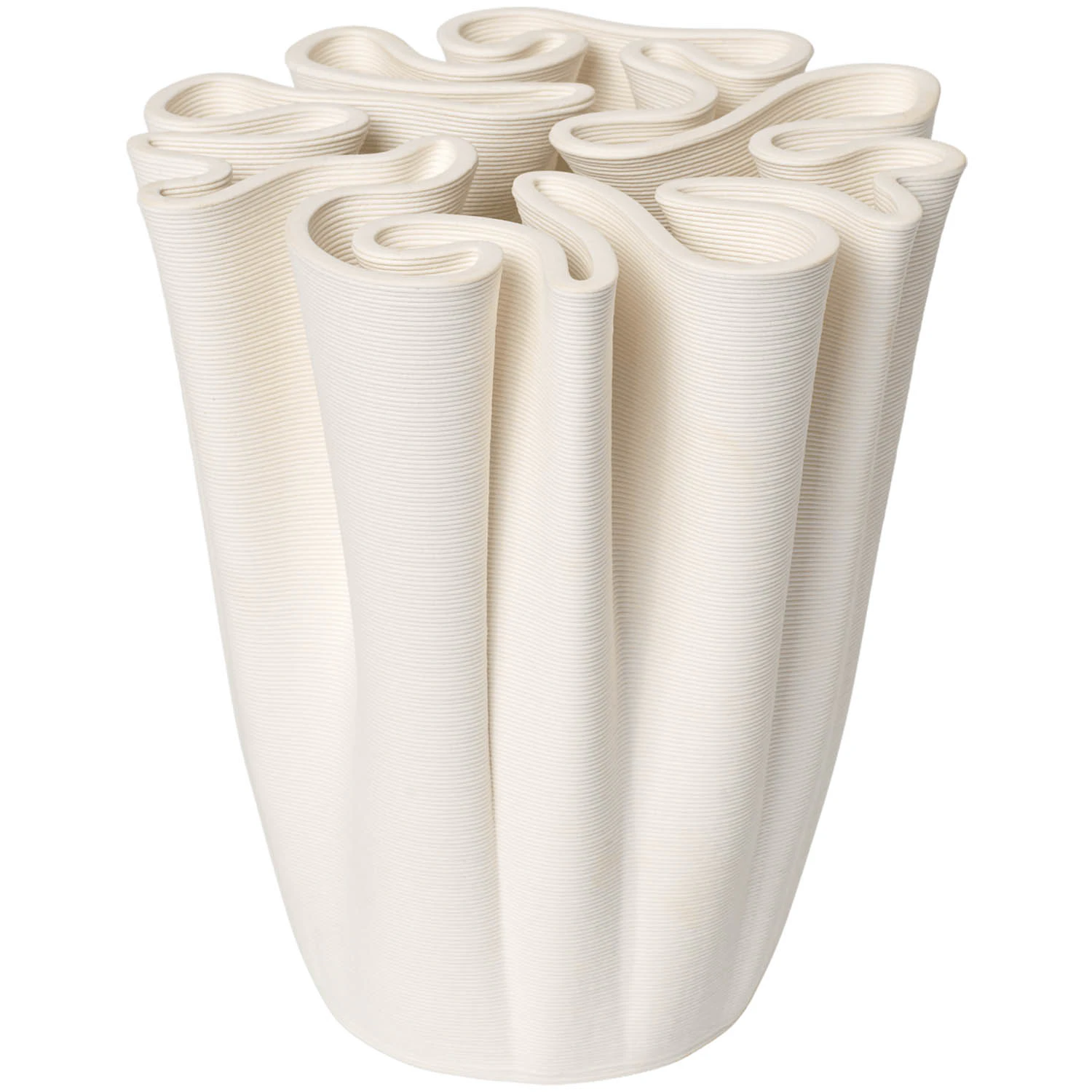 Ferm Living Dedali Vase H18 Cm  -  Vaser Stengods Off-White - 1104270977
