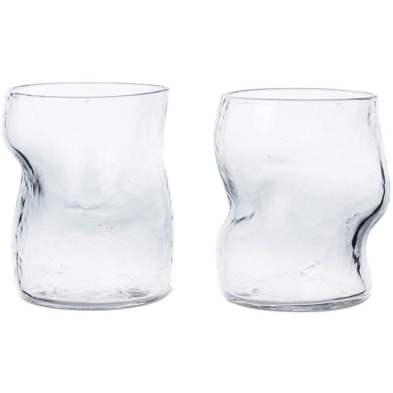 Dimple Glass 2-pk, Klar