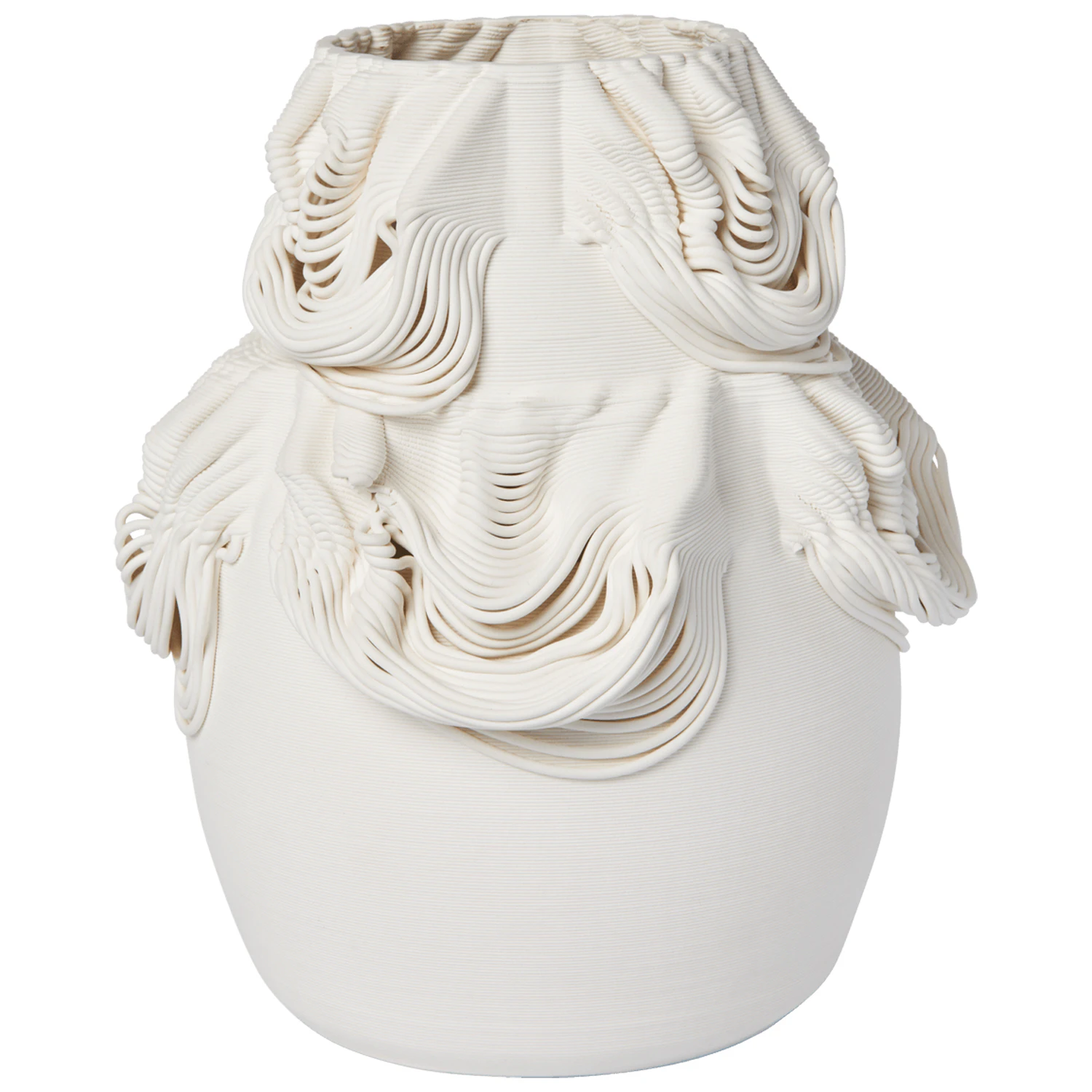 Ferm Living Drisca Vase 23 Cm  -  Vaser Stengods Off-White - 1104272102