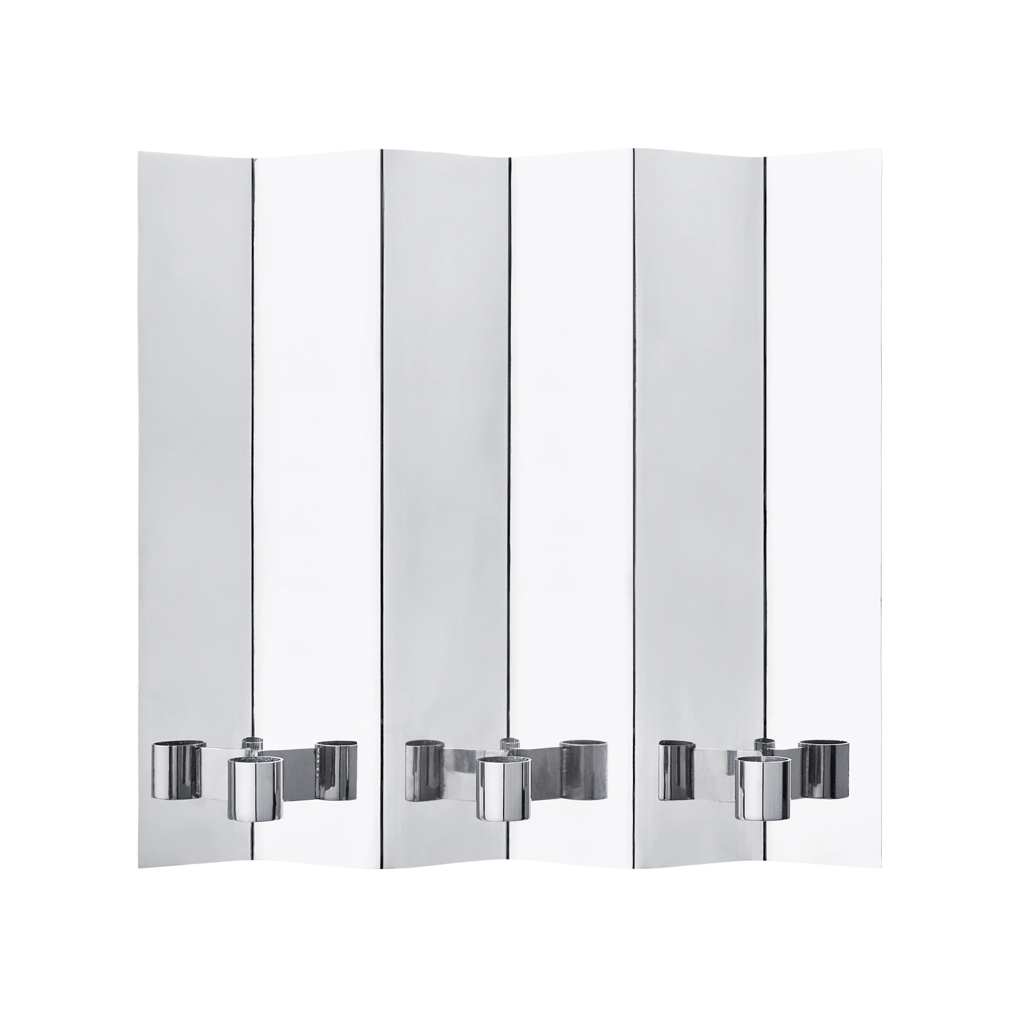 Ferm Living Eddy 3 Vegglysholder - Lysestaker Rustfritt St&aring;l Mirror Polished - 1104273951