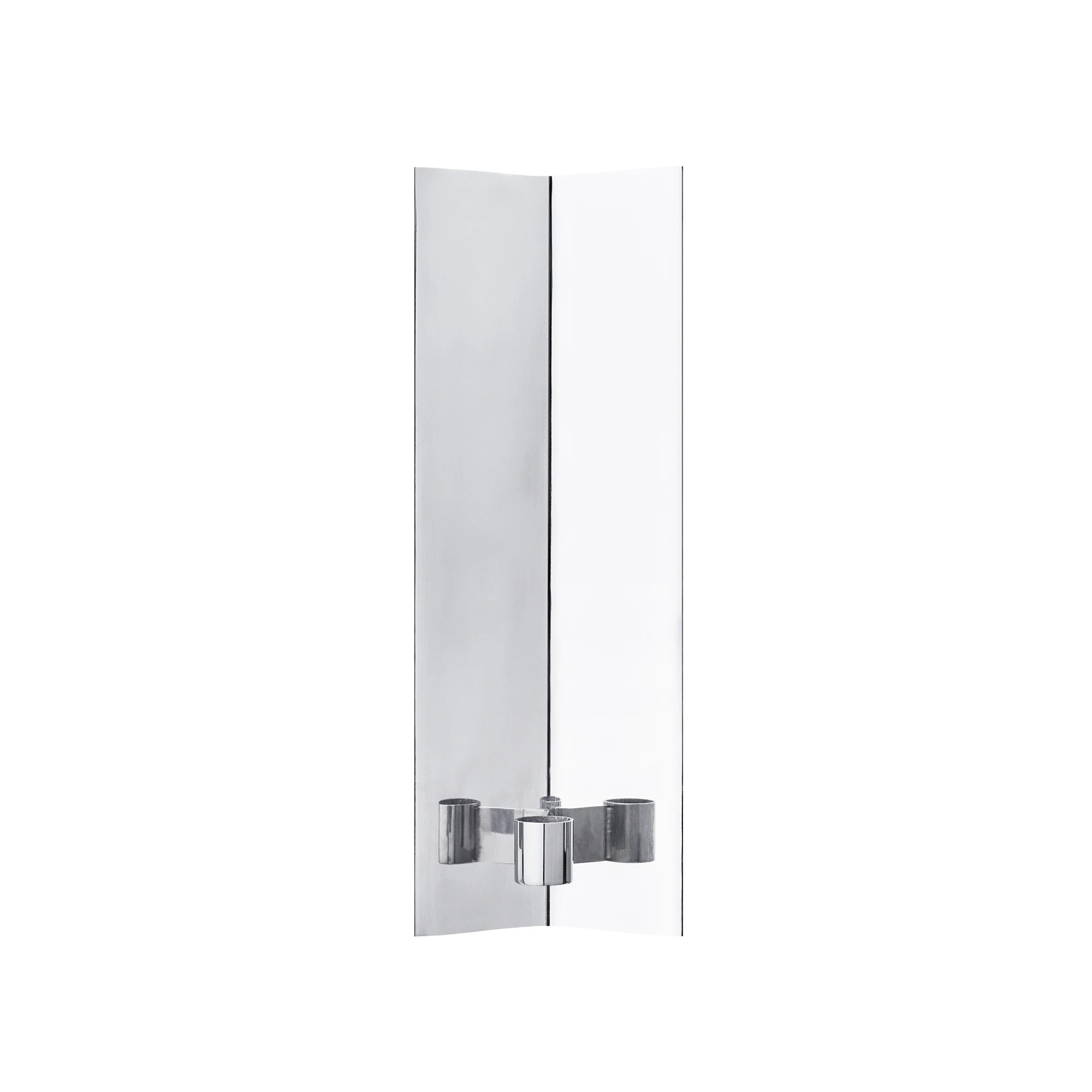 Ferm Living Eddy Vegglysholder - Lysestaker Rustfritt St&aring;l Mirror Polished - 1104273950