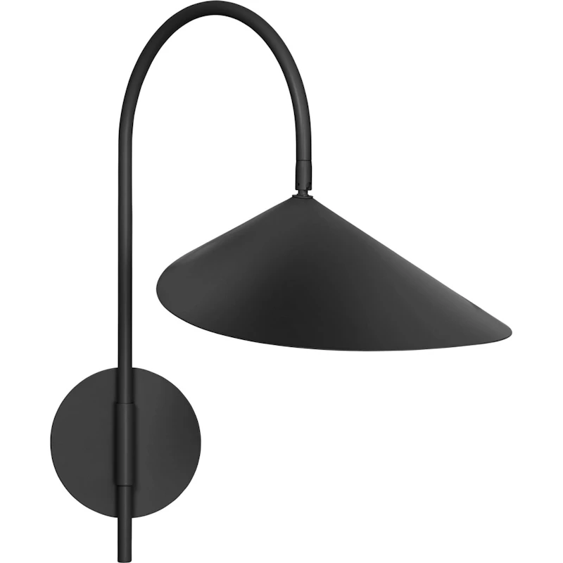 Arum Swivel Vegglampe, Sort