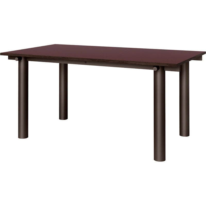 Atura Spisebord 90x160 cm, Dark Chocolate / Vinrød