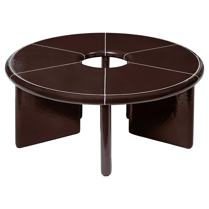 Deya Salongbord Ø80, Kastanje