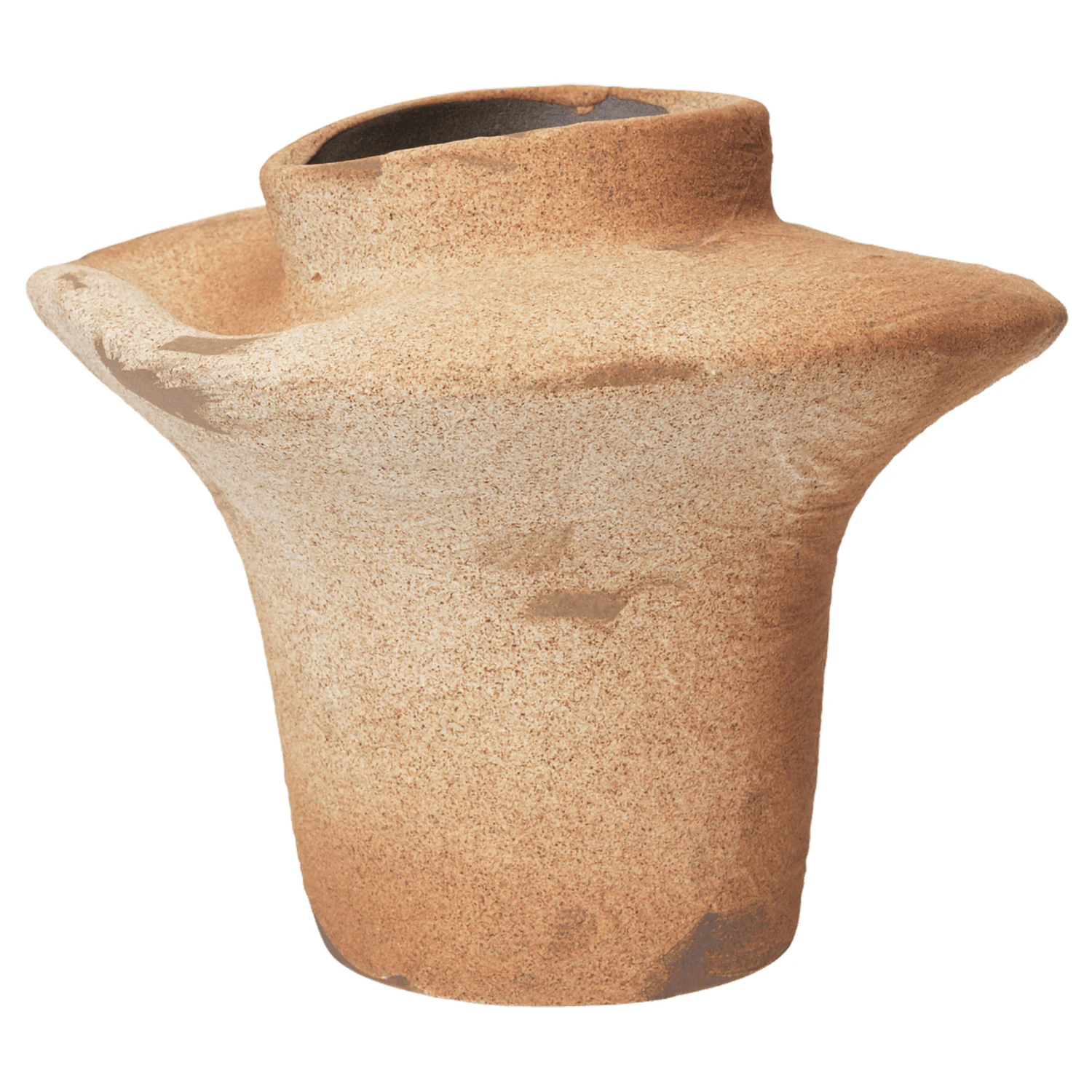 Ferm Living Evio Vase H22 Cm Burnt Umber -  Vaser Stengods Amber - 1104272538