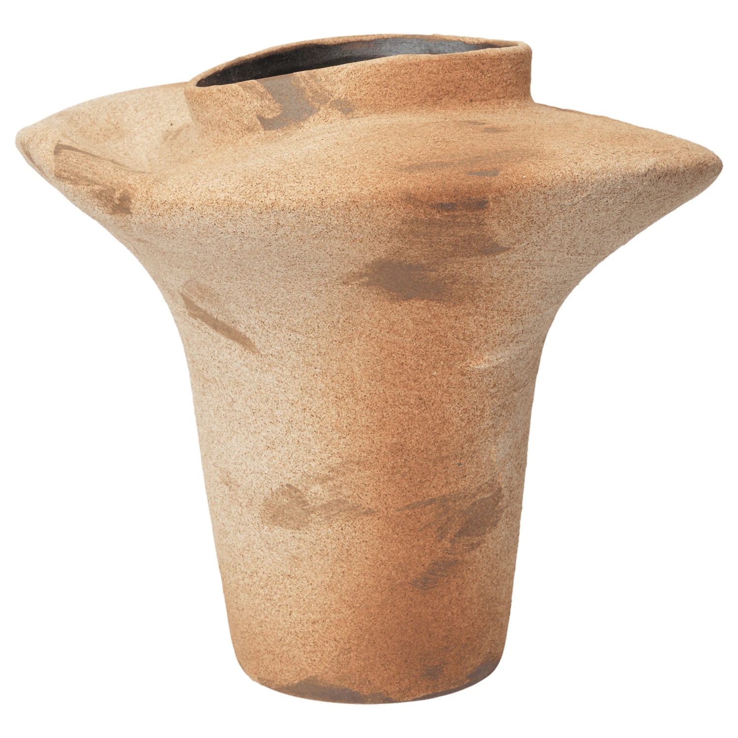 Ferm Living Evio Vase H35 Cm Burnt Umber -  Vaser Stengods Amber - 1104272541