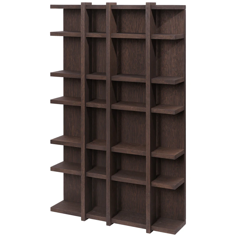 Tilem Vegghylle 4x6, Dark Oak