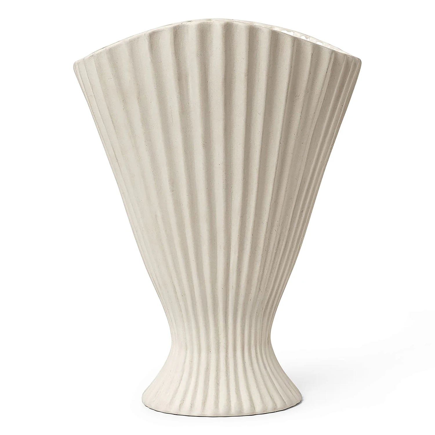 Ferm Living Fountain Vase  -  Vaser Stengods Off-White - 1104264792