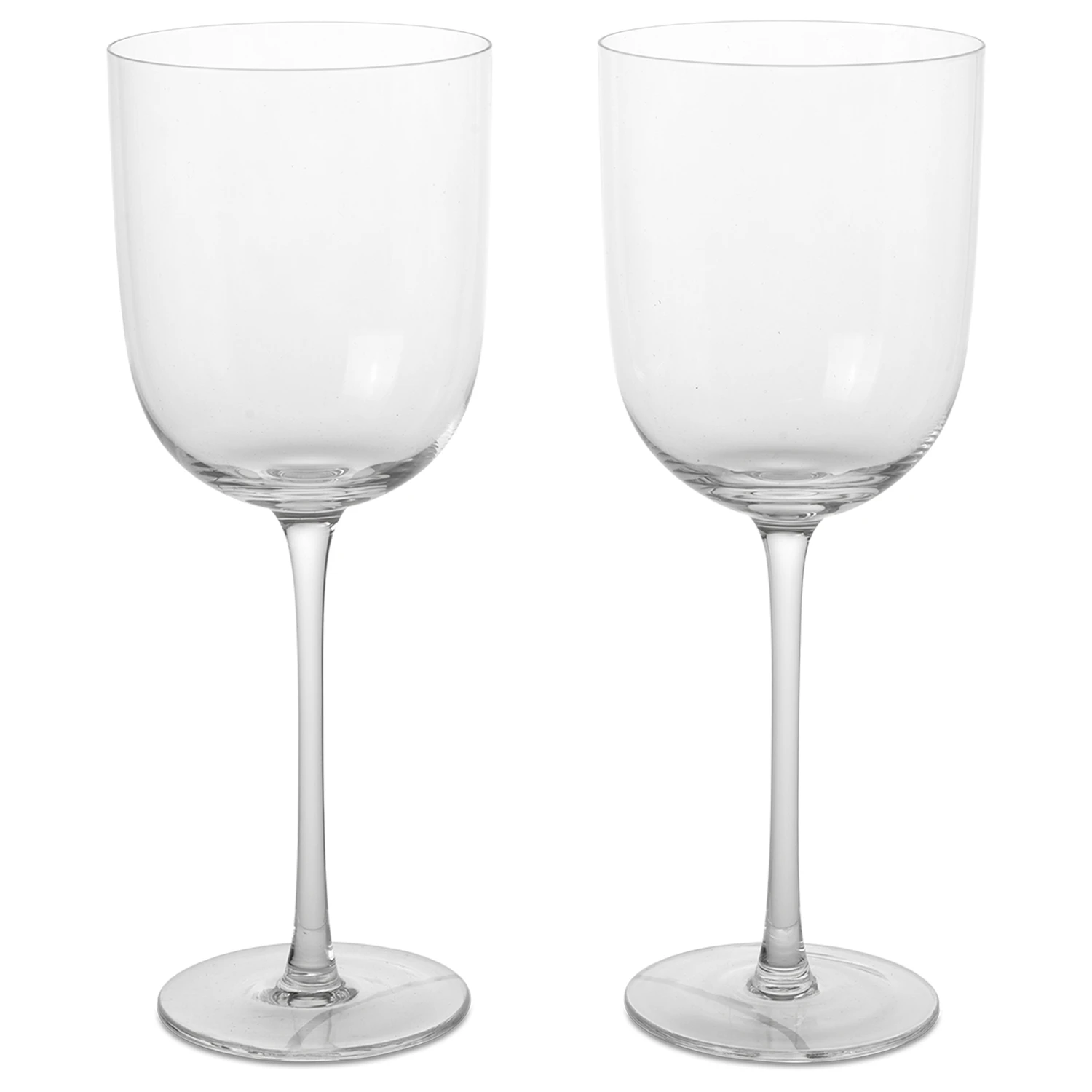 Ferm Living Host R&oslash;dvins 2-pk  -  Vinglass Glass Klar - 1104267624