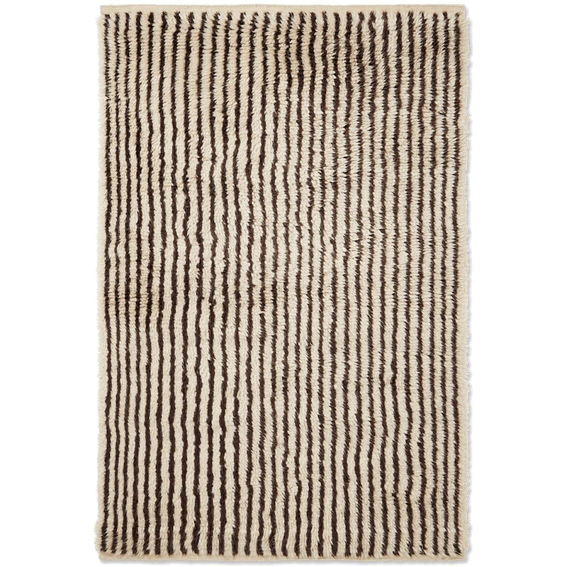 Kami Knotted Teppe 120x180 cm, Off-white / Coffee