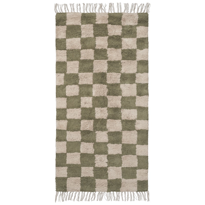 Mara Vaskbart Teppe 80x150 cm, Elm Green