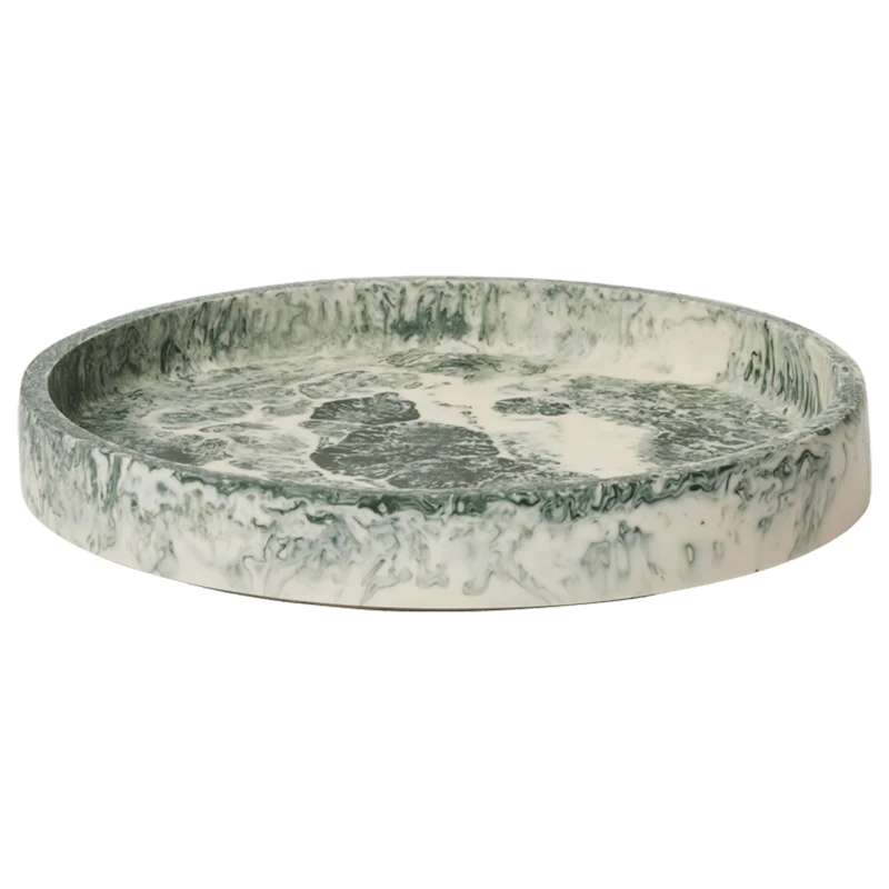 Mist Brett Ø20 cm, Emerald Off-white