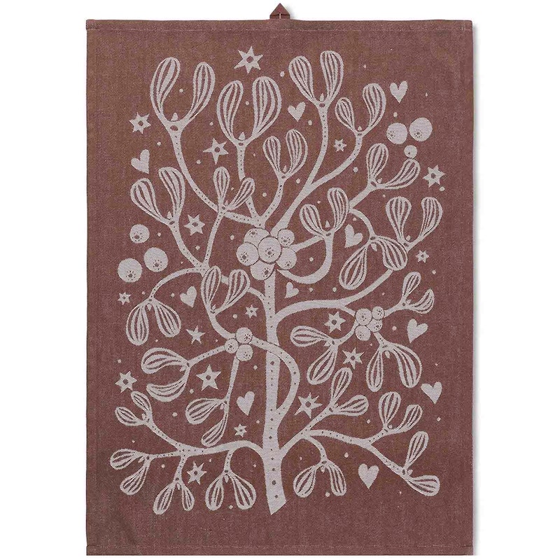 Mistletoe Kjøkkenhåndkle 50x70 cm, Cinnamon
