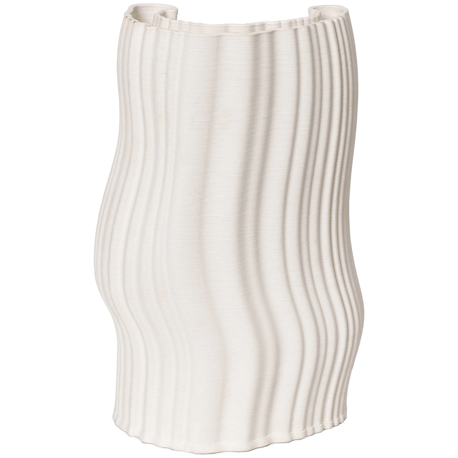 Ferm Living Moire Vase  30 Cm -  Vaser Stengods Off-White - 1104266244