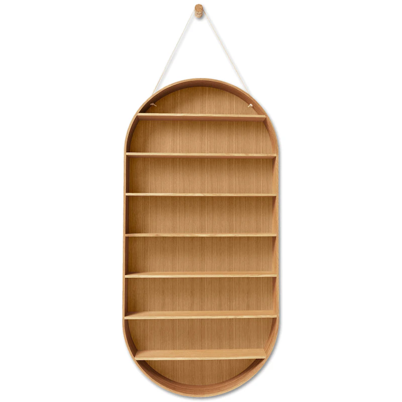 Oval Dorm Hylle 110 x 54 cm, Oiled Oak