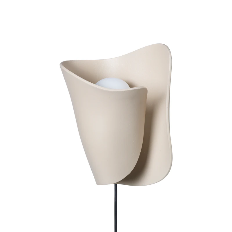 Oyster Vegglampe, Cashmere