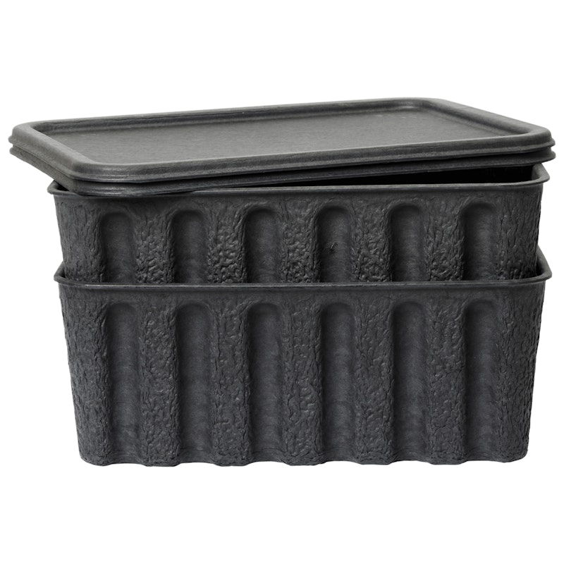 Paper Pulp Esker 2-pk Stor, Charcoal