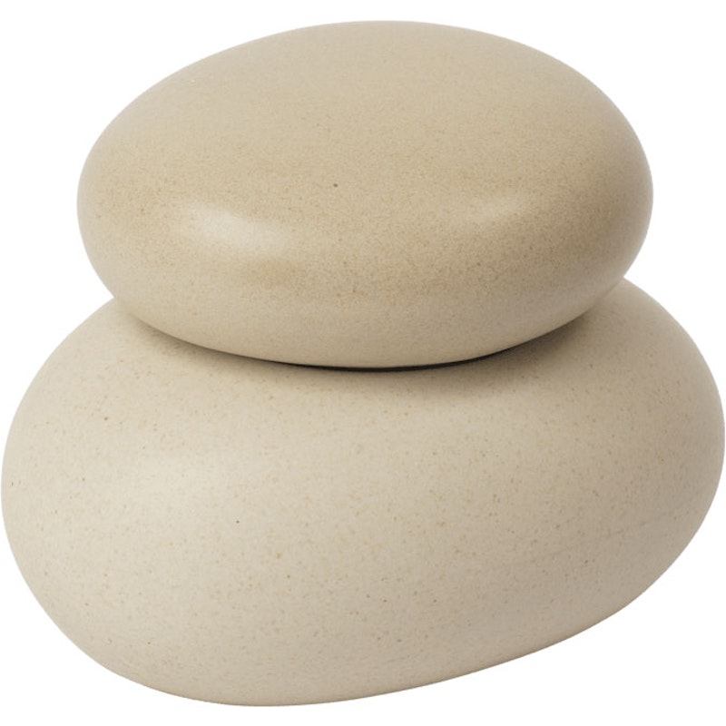 Pebble Boks Cream / Sand, 8 cm