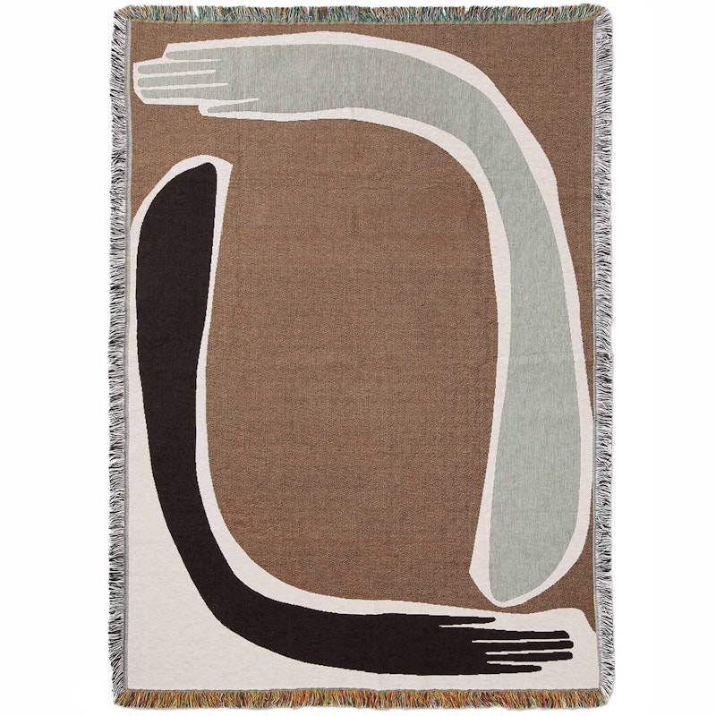 Pose Tapestry Teppe / Veggpynt 120x170 cm, Coffee