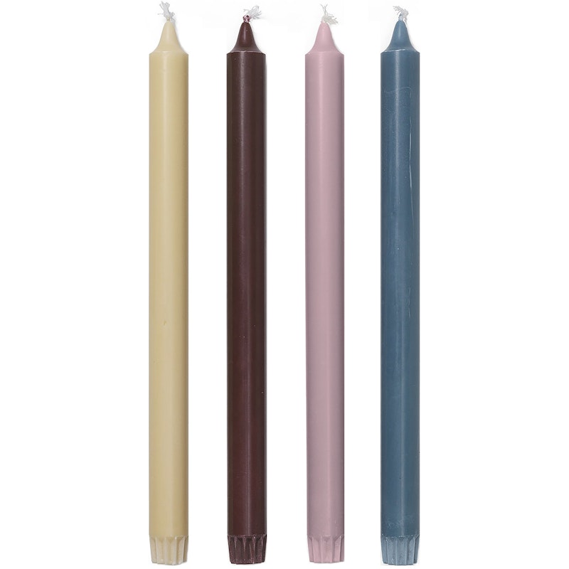 Pure Stearinlys 30 cm 4-pk, Whimsical Blend