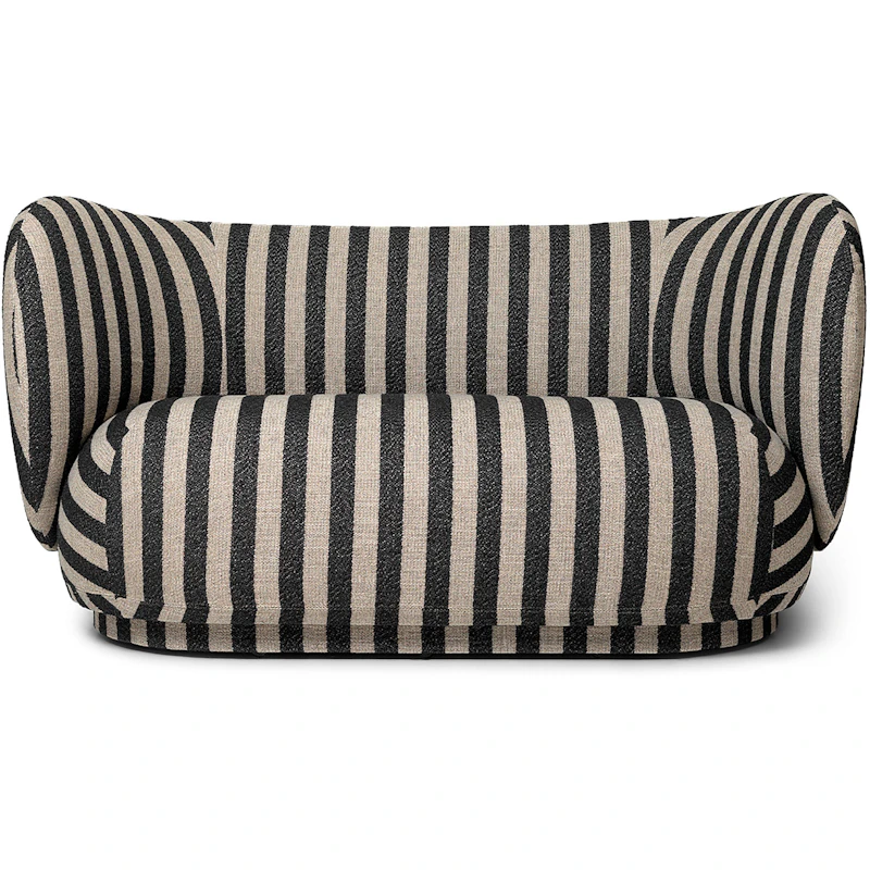 Rico 2-Seter Sofa Louisiana, Sand / Sort