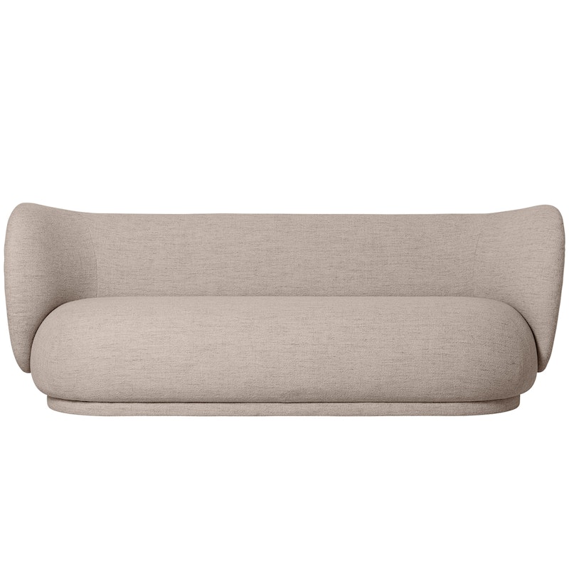 Rico Boucle 3-Seter Sofa, Sand