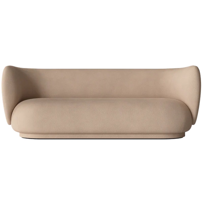 Rico Brushed 3-Seter Sofa, Sand