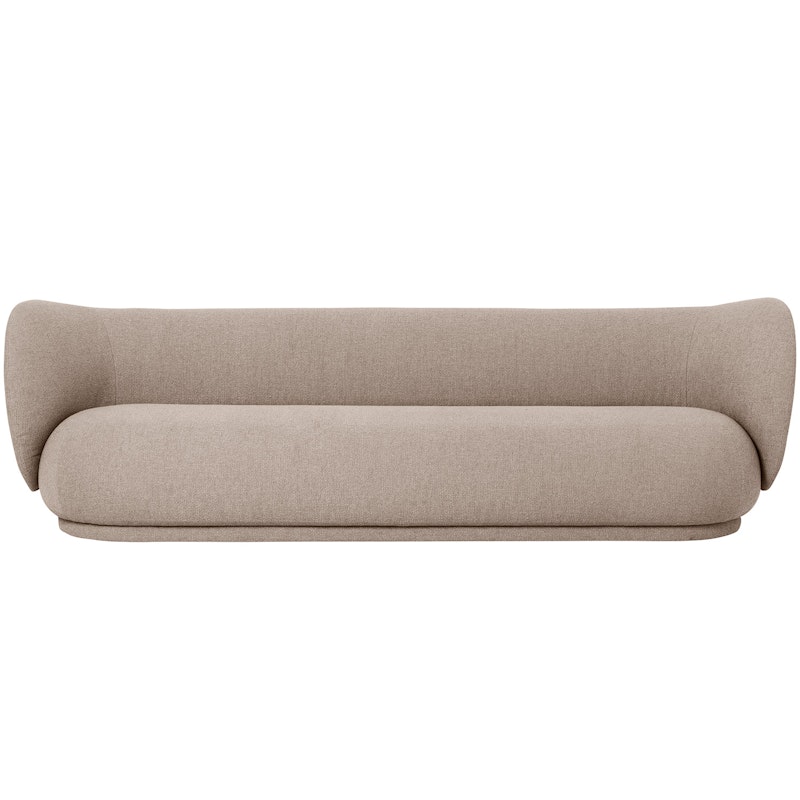 Rico Boucle 4-Seter Sofa, Sand