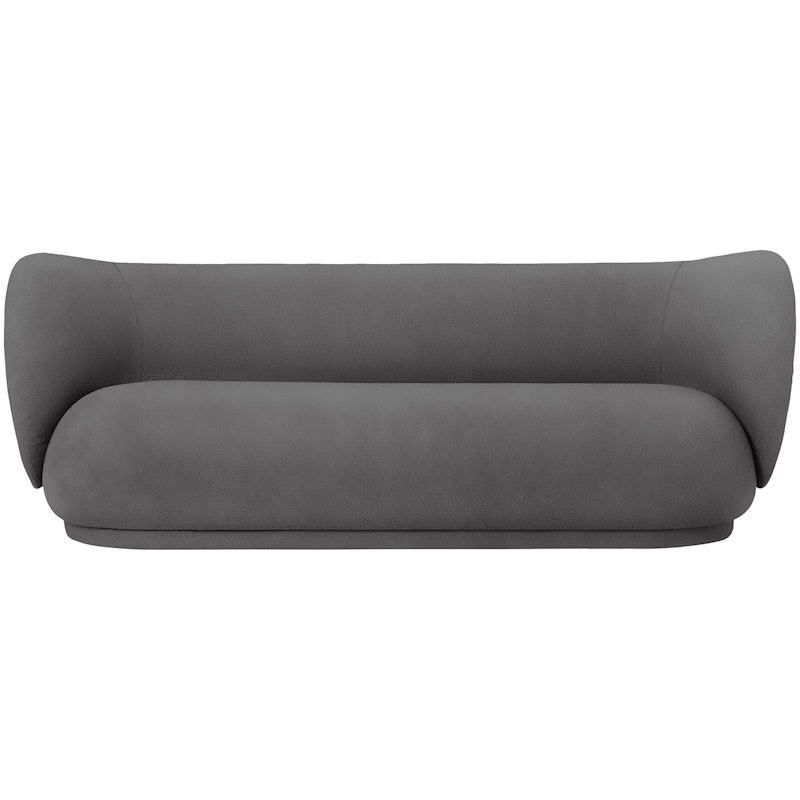 Rico Brushed 4-Seter Sofa, Varmgrå