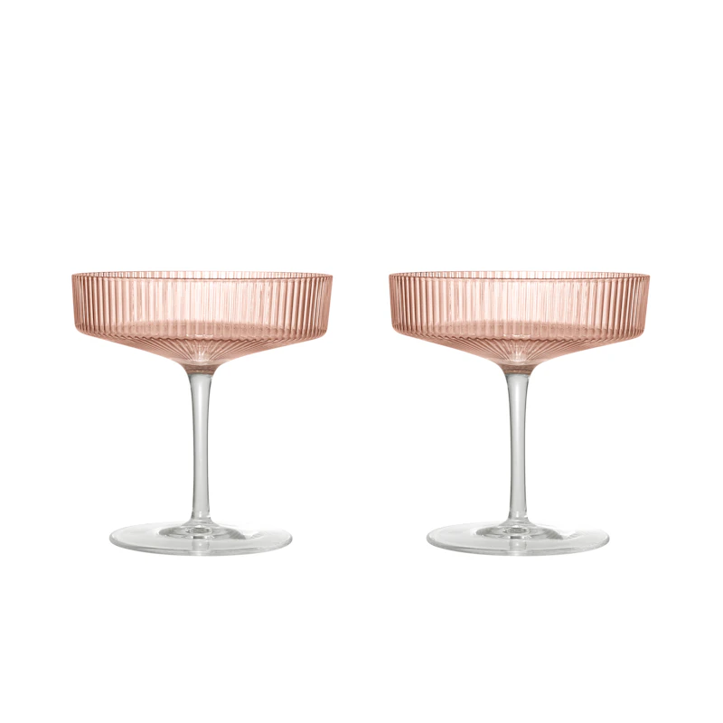 Ripple Champagneglass 2-pk, Blush