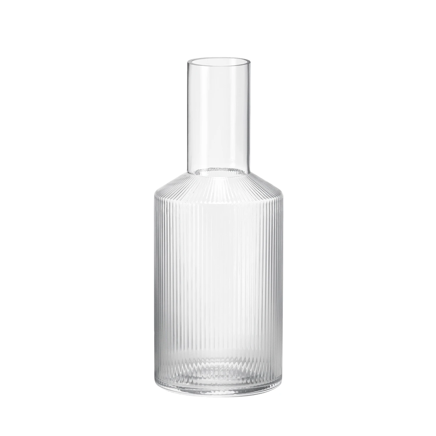 Ferm Living Ripple Karaffel 1 L  -  Vannkarafler & Vannkanner Munnbl&aring;st Glass Klar - 5439