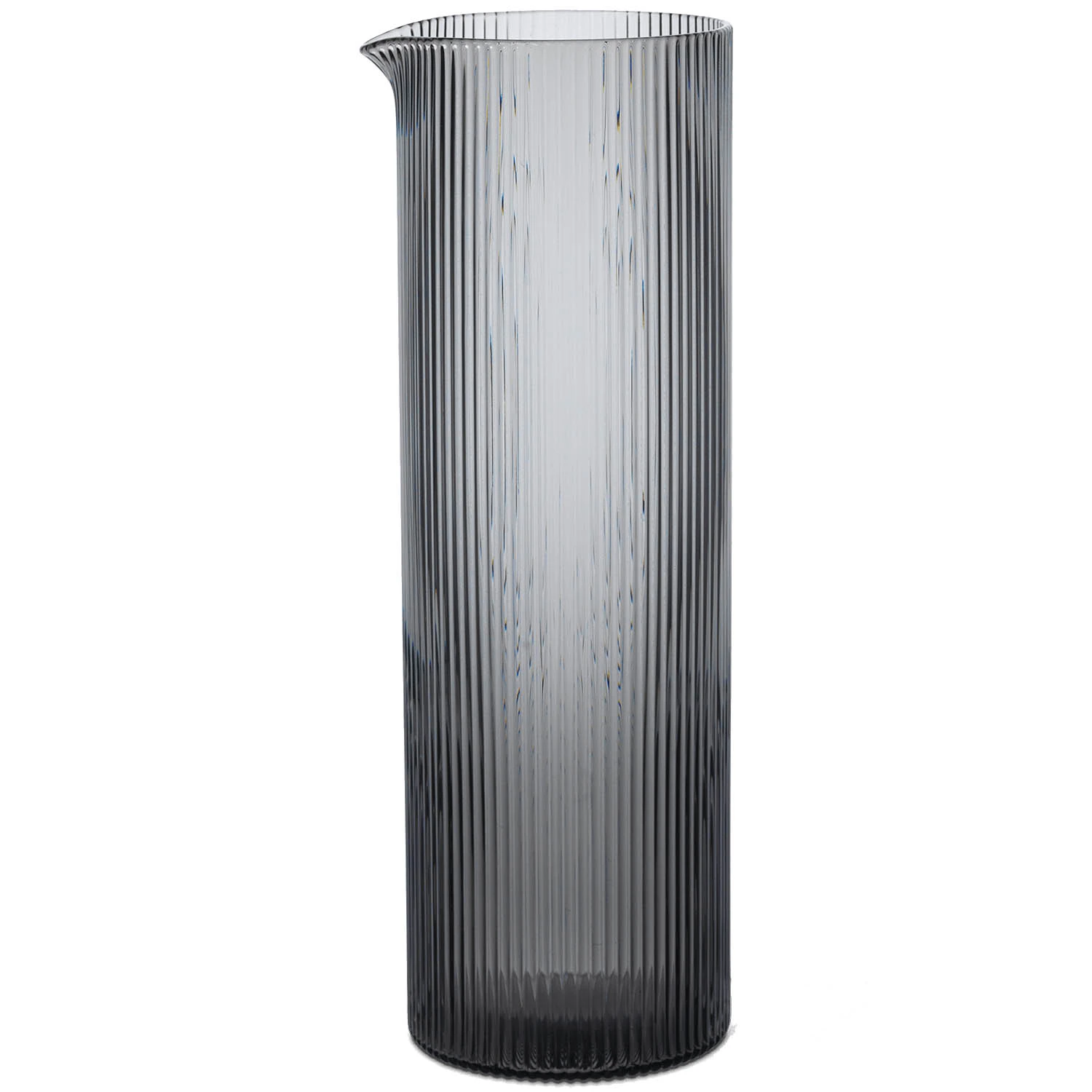 Ferm Living Ripple Karaffel H25.5 Cm Smoked Grey -  Vannkarafler & Vannkanner Glass R&oslash;ykgr&aring; - 1104270133