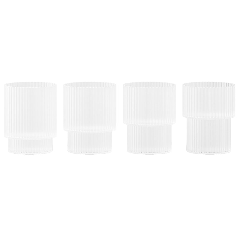 Ripple Glass 4-pk 6 cl, Frosted