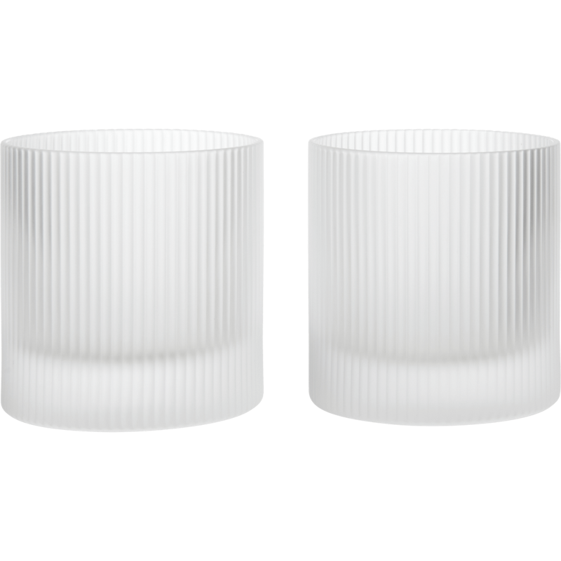 Ripple Tumblerglass 2-pk, Frosted