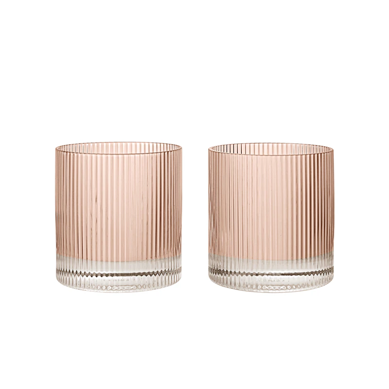 Ripple Tumblerglass 2-pk, Blush
