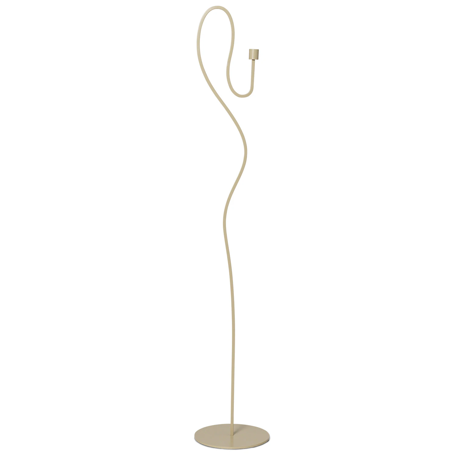 Ferm Living Valse Gulvlysestake  -  Lysestaker Jern Cashmere - 1104269851